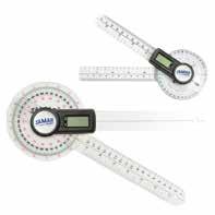 Digital Goniometer Et digital goniometer til korrekt och enkelt måling af bevægelse i leddene. Goniometeret er nemmere at bruge og giver mere nøjagtig måling end et standard plast goniomter.