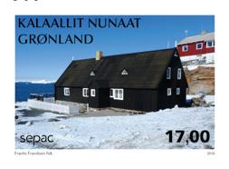 Huset, som vi har valgt at gengive på årets grønlandske Sepac-frimærke, blev opført tilbage i 1751. Det blev for få år siden restaureret. Sammen med et andet hus, i øvrigt.
