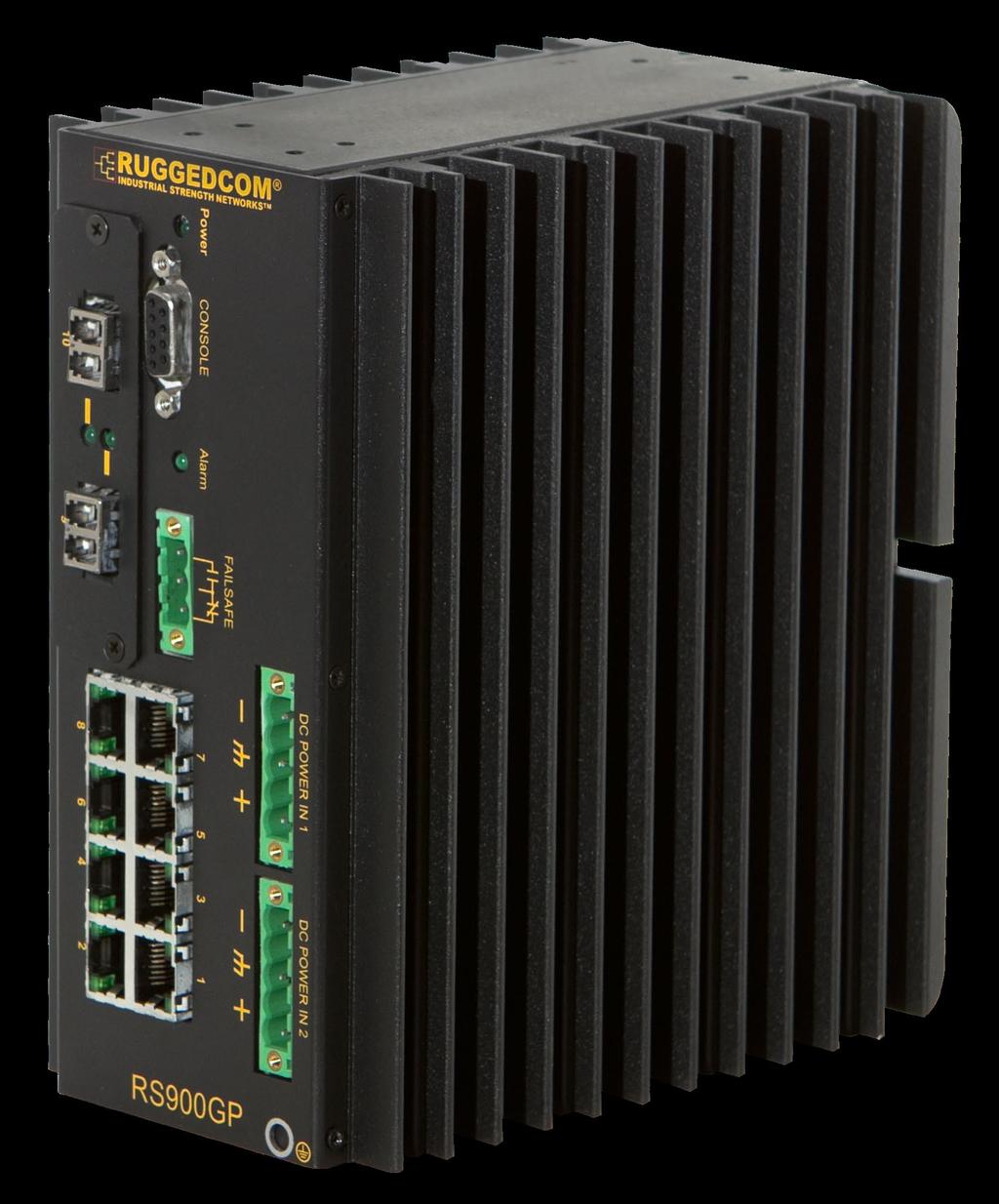 RuggedSwitch RS900GNPC Dual Gigabit Ports: (Fibre or Copper) Fibre: XXPluggable Optics (SFP) XXLC or SC connectors X XBi-directional (single strand) X XDistances up to 70km Copper: XXCopper