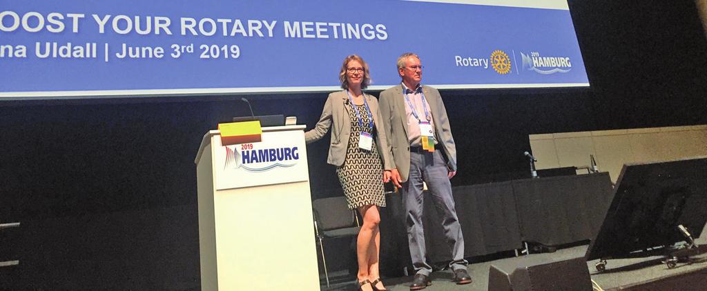 4 Juni 2019 Hamborg tur/retur Mindst 25.000 rotarianere fra hele verden deltog i dette års Rotary Convention i Hamborg fra torsdag den 30. maj til onsdag den 5.
