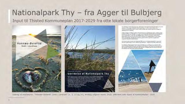Masterplan 2018-2030 Appendix 1: Nationalpark Thy fra Agger til Bulbjerg Uddrag af Masterplan Hannæs-Østerild Livet i