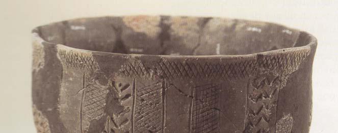 Figur 10. Tragtbæger fra yngre stenalder fragmenter fra lignende kar er fundet på Tofteengen. Dette kar er dog fra Søndergårde, Allerslev. Foto: Henrik Jørgensen. FLINT (Ca. 973 stk.