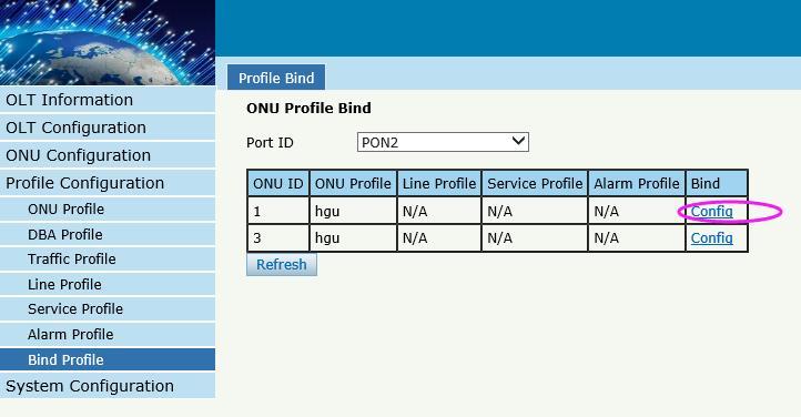 7 Bind Profile After profile is configured, it is