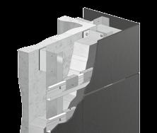 Skjult befæstigelse Trespa paneler kan monteres med skjult befæstigelse. Dette vil typisk baseres på en underkonstruktion i aluminium.