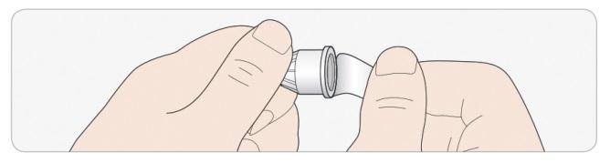 TRIN 2: Påsæt en ny nål Anvend altid en ny steril nål til hver injektion.