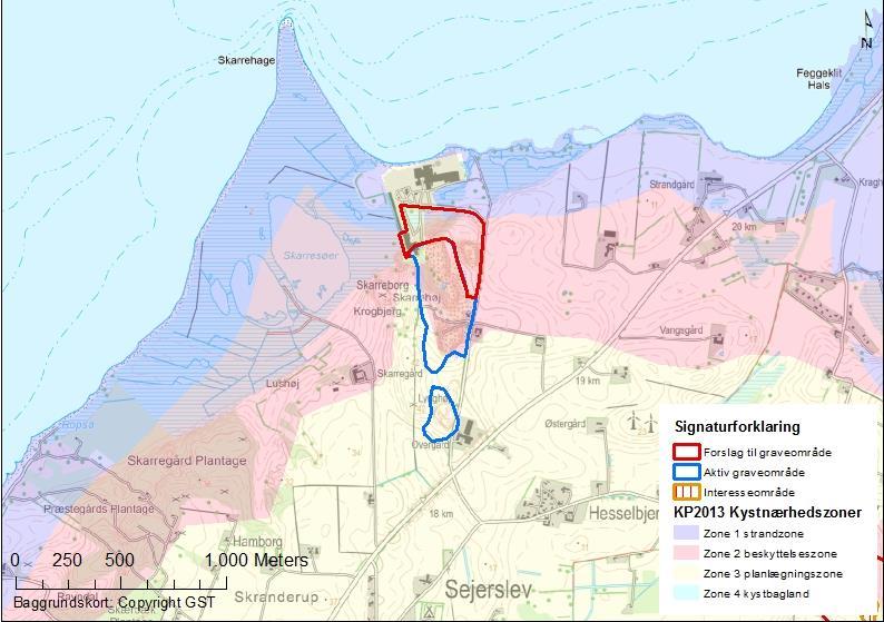 2 PLAN- OG LOVMÆSSIGE FORHOLD: 2.1 Kystnærhedszone og strandbeskyttelseslinje Kort 2: Kystnærhedszonen er i kommuneplanen for Morsø Kommune inddelt i fire zoner.