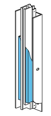 1.3 Sideskinner Sideskinnerne styrer portdugen op og ned. Dette er en plastik-til-plastik-forbindelse, så smøring er yderst vigtig. 1.3.1 Generelt Sideskinnerne er en del af rammen, som også indeholder afdækningskassetten.