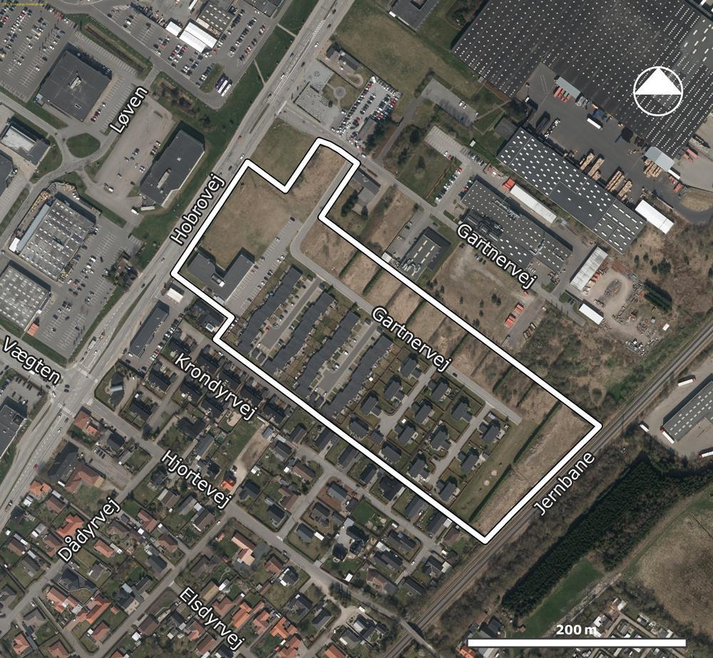 Sagsbeskrivelse Fakta om planen Lokalplanen erstatter eksisterende lokalplan 05-086, "Boliger og erhverv, Hobrovej/Gartnervej, Skalborg".