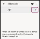 4 Tryk på [WI-C200] eller [WI-C310]. Du vil høre stemmevejledning "Bluetooth connected" (Bluetooth forbundet). Tip! Proceduren ovenfor er et eksempel.