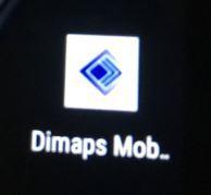 DIMAPS MOBILE LOG IND PÅ DEVISE Vælg appen Dimaps mobile.