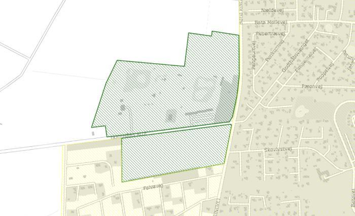 Figur 7. De to områder ved Marielyst Feriepark der ønskes udlagt.