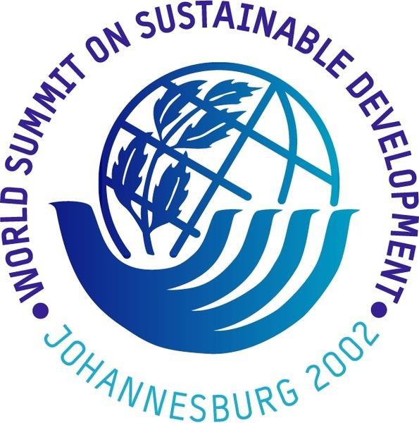 2002: Verdenstopmøde for bæredygtig udvikling Verdenstopmødet for Bæredygtig Udvikling blev afholdt i Johannesburg i 2002.