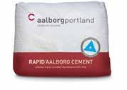 Cement i særklasse For at sikre gode og holdbare resultater er det vigtigt at vælge den rette cement. BASIS AALBORG CEMENT og RAPID AALBORG CEMENT har et lavt indhold af alkali.