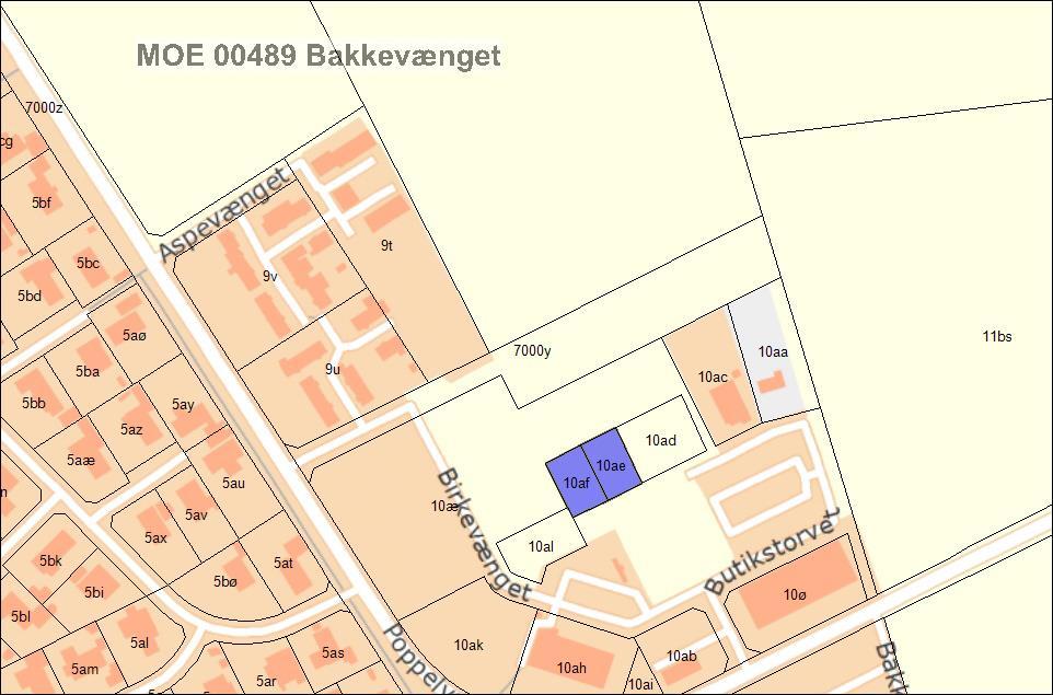 Fig. 2. MOE 489 Bakkevænget II Administrative data Bygherre er Randers Kommune og kontaktpersonen her Alex Weinreich, Erhverv og Udvikling.