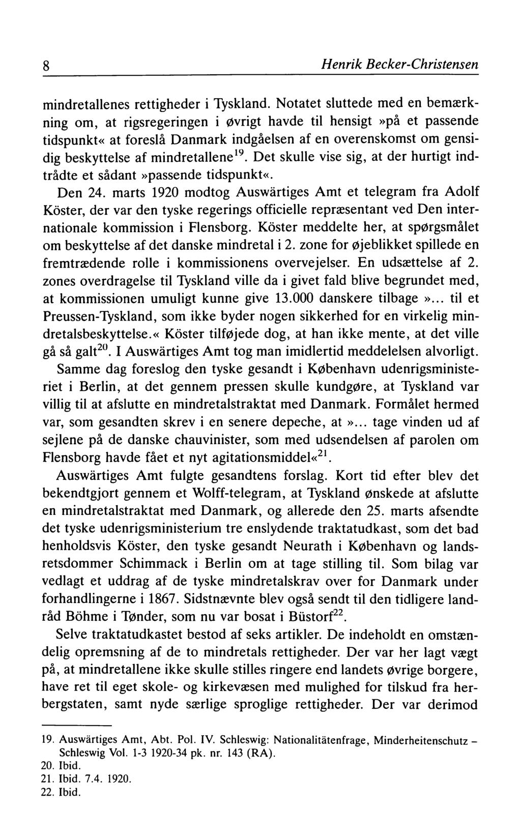 8 Henrik Becker-Christensen mindretallenes rettigheder i Tyskland.