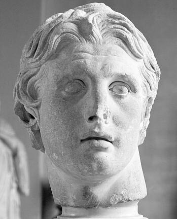 MITHRADATES, POMPEJUS OG ALEXANDER 49 Fig. 5-6. 5: Portræt af Pompejus den Store fra Liciniernes Grav i Rom, nu i Ny Carlsberg Glyptotek (JMH 1998).