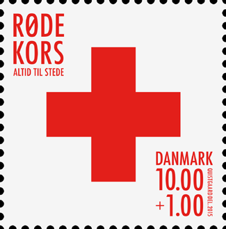 2. januar 2015 Røde Kors Velgørenhedsfrimærket til fordel for Røde Kors er genudgivet i ny værdi.
