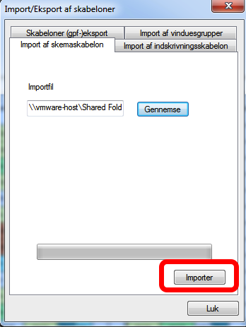 Vælg enten "Format filer (*.gpf)" eller "Alle filer (*.*) for at finde eksportfilen.