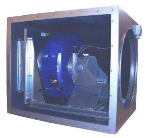 ECV6 ECV 6 er en komplet ventilatorboks indeholdende hø j effektiv EC-ventilator med trinløs hastighed. Aftagelige låger betyder at ventilatoren kan anvendes både højre og venstre.