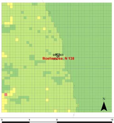 Arealkilder Punktkilder kg N/grid/år kg N/år )LJXU Et kort (16km x 16km) som viser lokale ammoniakkilder i