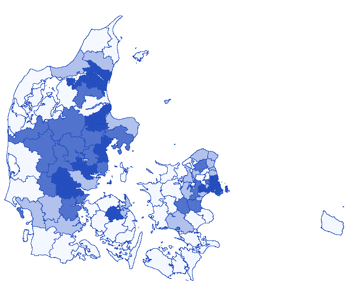 Bilag 1 Demografisk udvikling Demografisk udvikling2014-2030 BEFOLKNINGSUDVIKLING FRA 2014 TIL 2030 Business Region North Denmark fælles om vækst og udvikling -18,9% - -3,7% -3,6% - 0,7% 0,6% - 2,5%