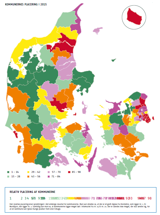 Overordnet resultat Helsingør Kommune er samlet set placeret som nr. 84 på Dansk Byggeris analyse af kommunernes erhvervsvenlighed. Placeringen er den samme som kommunen opnåede i 2014.