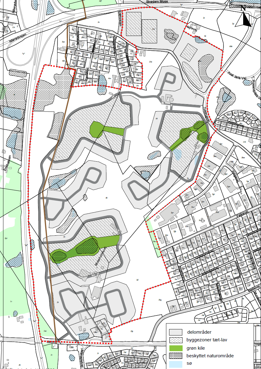 Figur 2. Landskabsplan for Ullerød Nord som modtaget i september 2015.