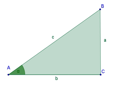 Standardtrekanter Her er der tegnet en retvinklet ABC: C =90. Både A og B er spidse vinkler.