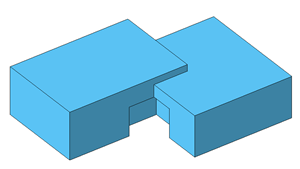 3. Ingen overlap i objekter Forskellige bygningsdeles geometri, må ikke optage det samme rum. Modeller skal være koordineret således, at der ikke er overlap i objekter.
