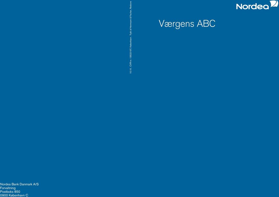 Værgens ABC Nordea Bank Danmark A/S