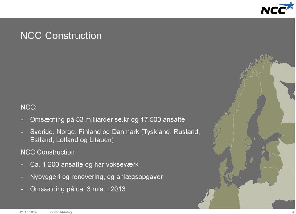 Letland og Litauen) NCC Construction - Ca. 1.