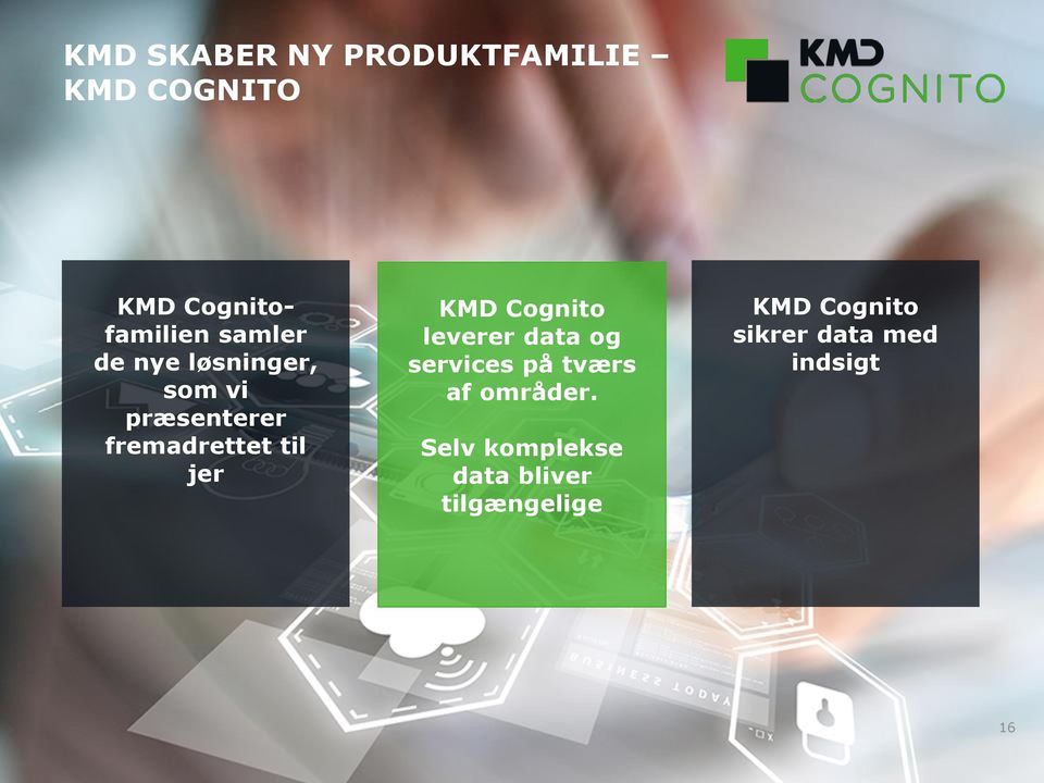 KMD Cognito leverer data og services på tværs af områder.