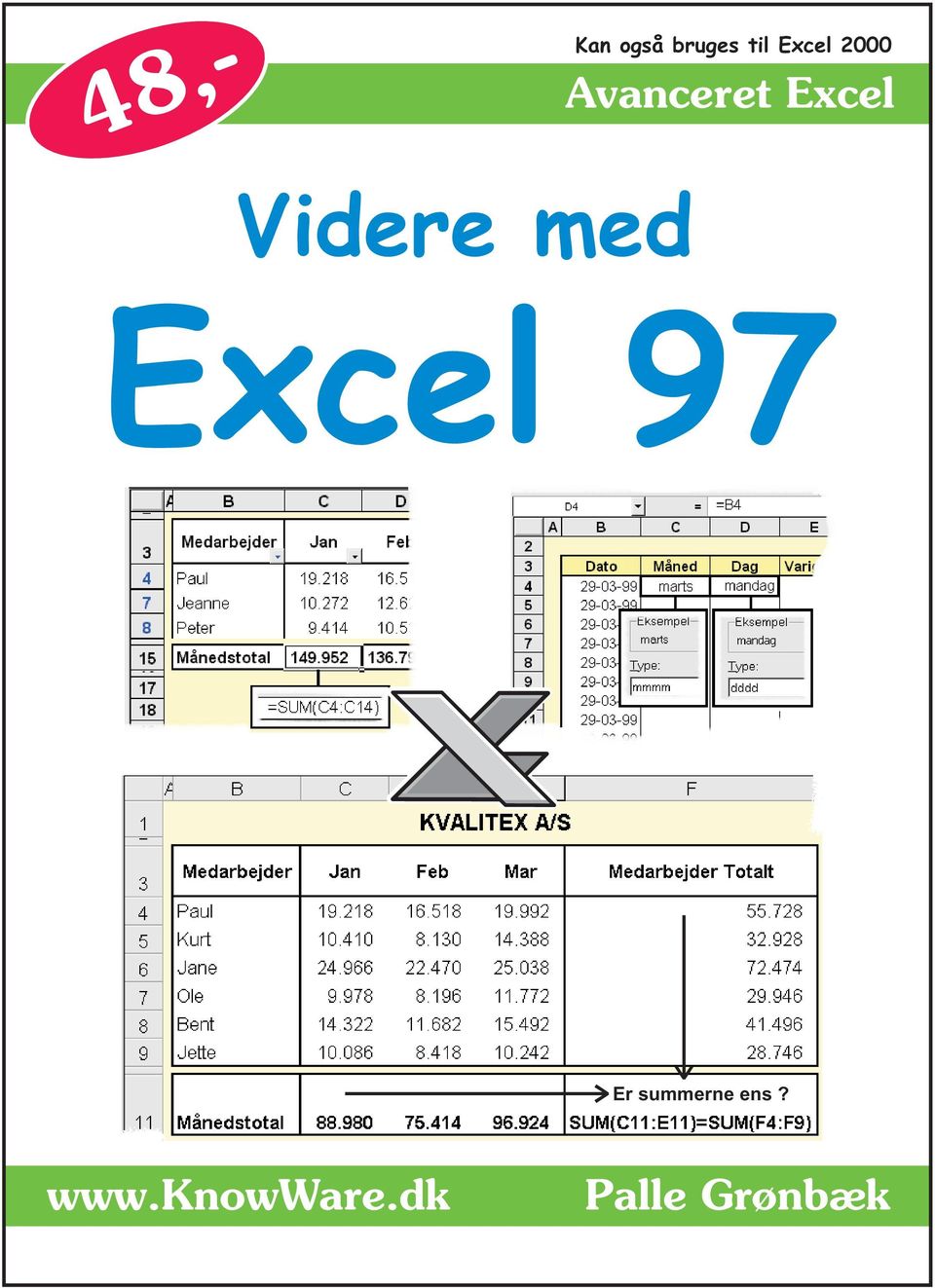 Start med Windows95 Excel 97 Er
