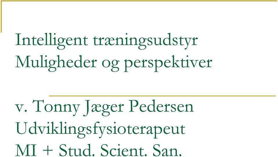 Tonny Jæger Pedersen