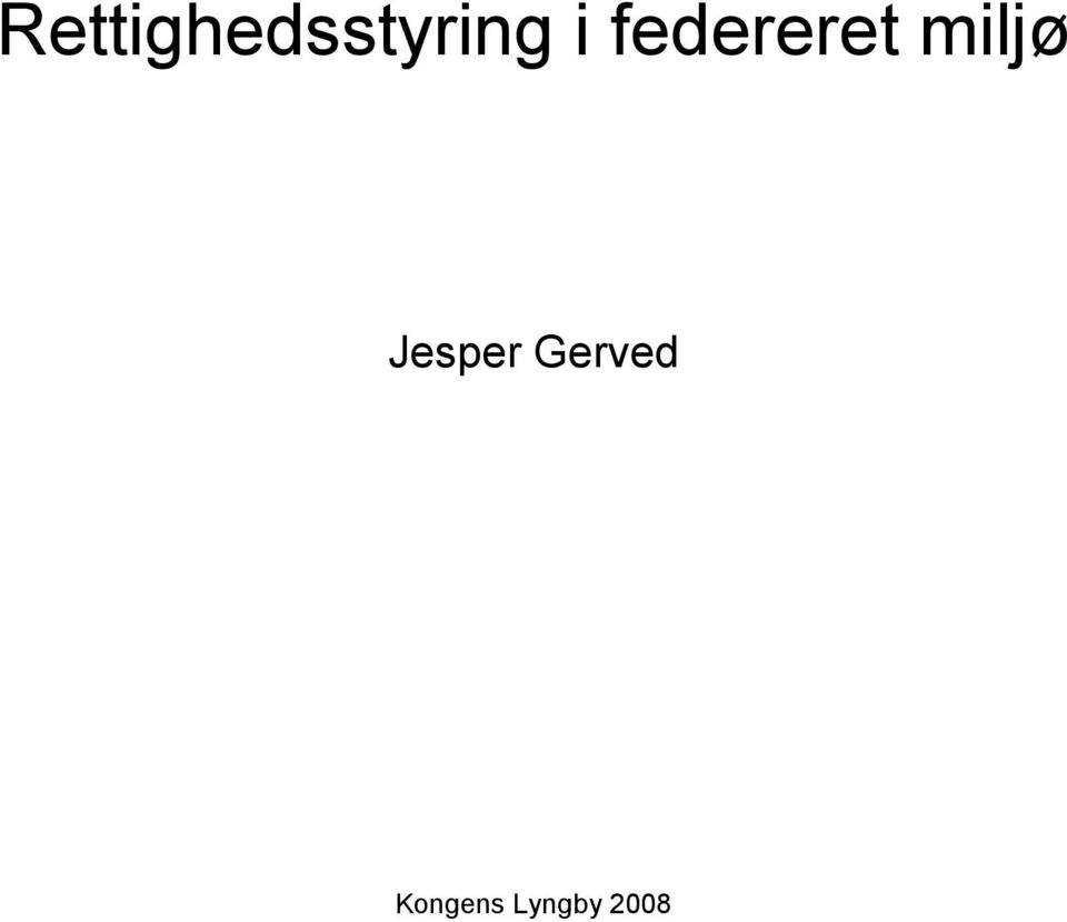 Jesper Gerved