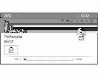 30 Cd-afspiller Afspilning af cd'en starter automatisk, og hovedmenuen CD eller MP3-cd vises.