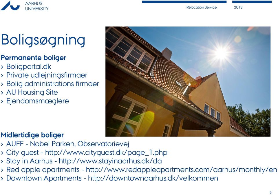 boliger AUFF - Nobel Parken, Observatorievej City guest - http://www.cityguest.dk/page_1.