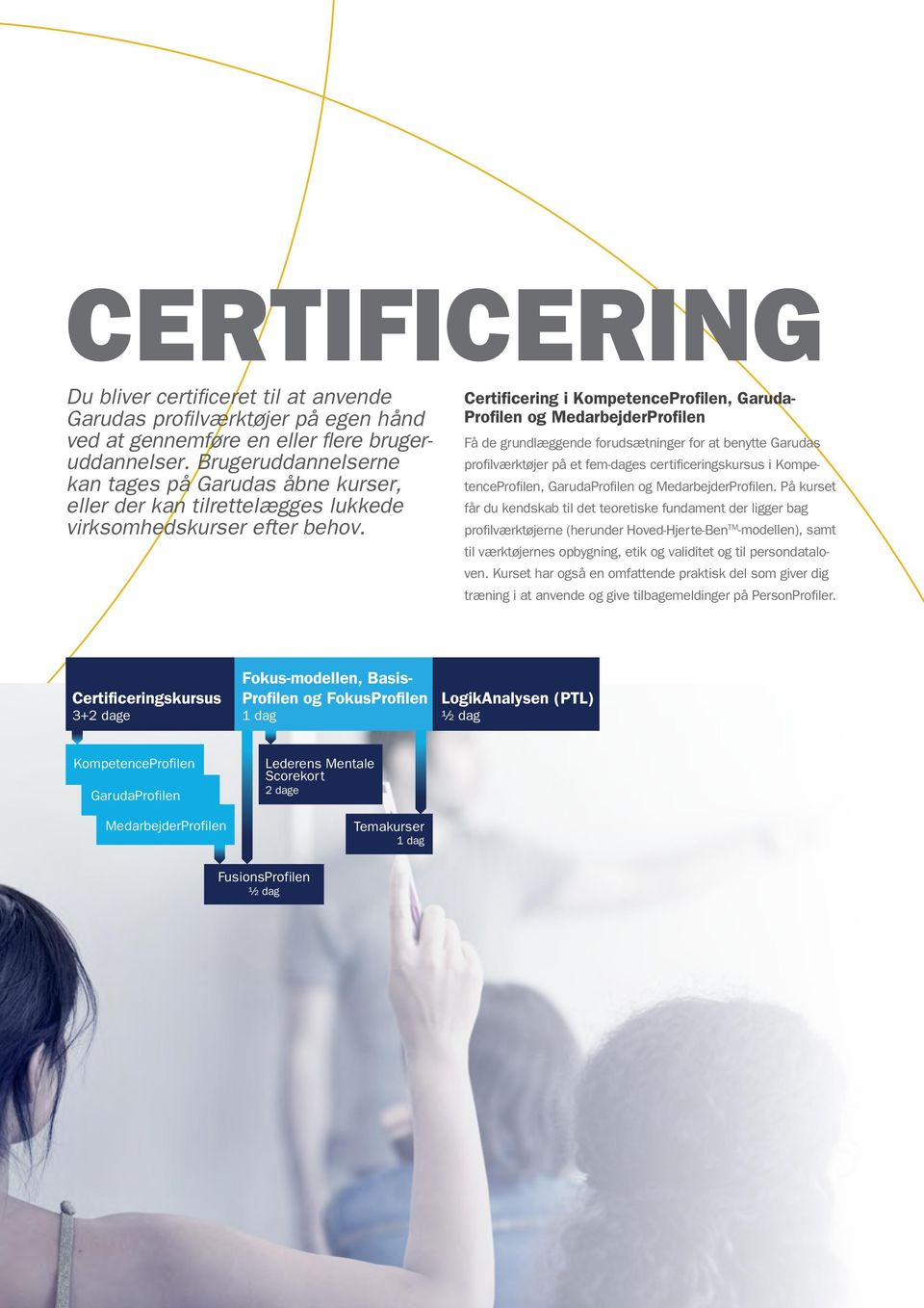 Certificering i KompetenceProfilen, Garuda- Profilen og MedarbejderProfilen Få de grundlæggende forudsætninger for at benytte Garudas profilværktøjer på et fem-dages certificeringskursus i