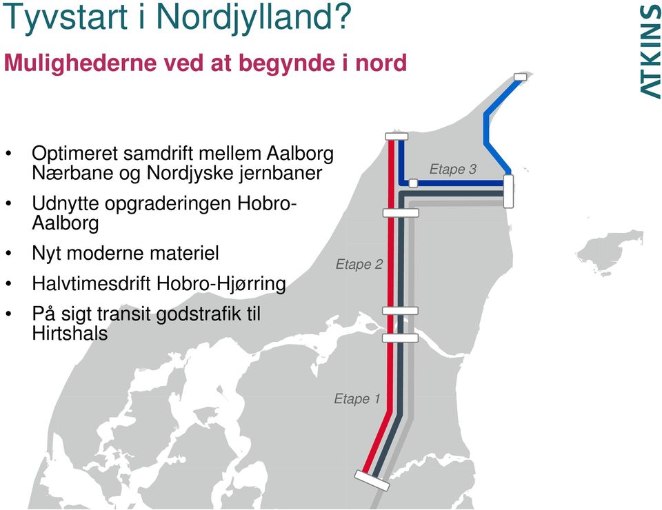 Nærbane og Nordjyske jernbaner Etape 3 Udnytte opgraderingen Hobro-