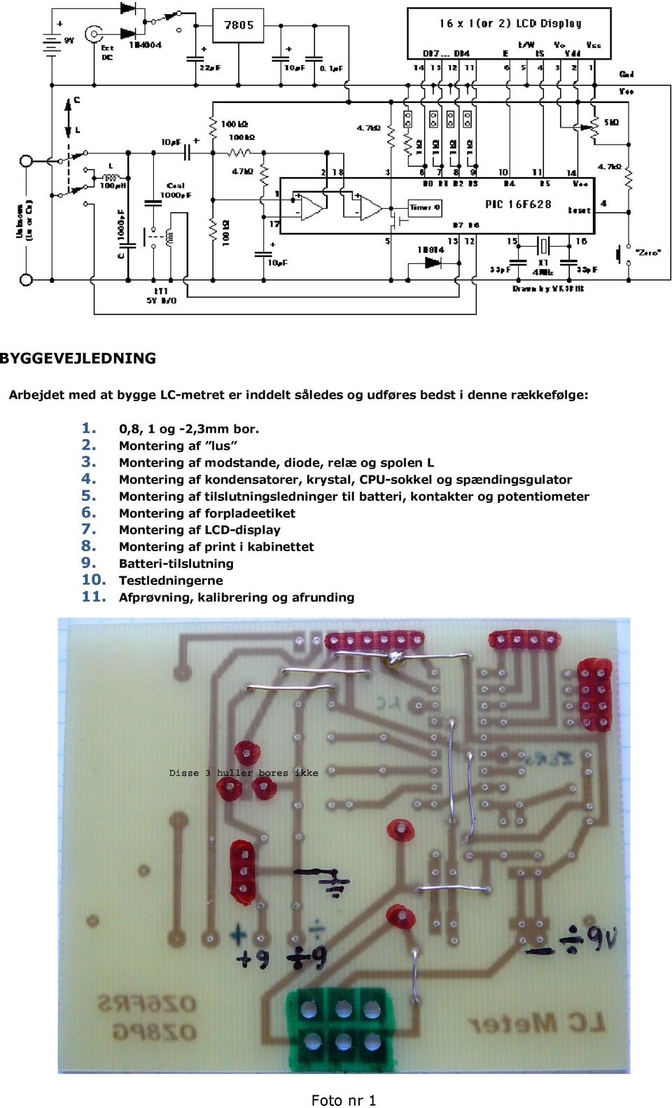 Montering af kondensatorer, krystal, CPU-sokkel og spændingsgulator 5.