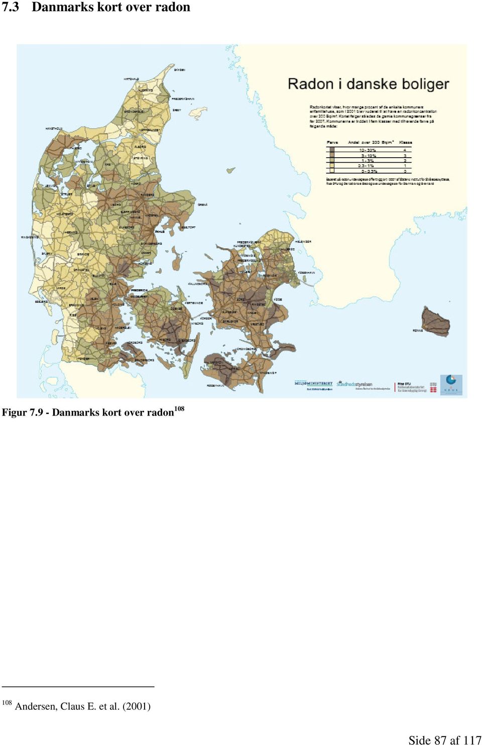 9 - Danmarks kort over radon