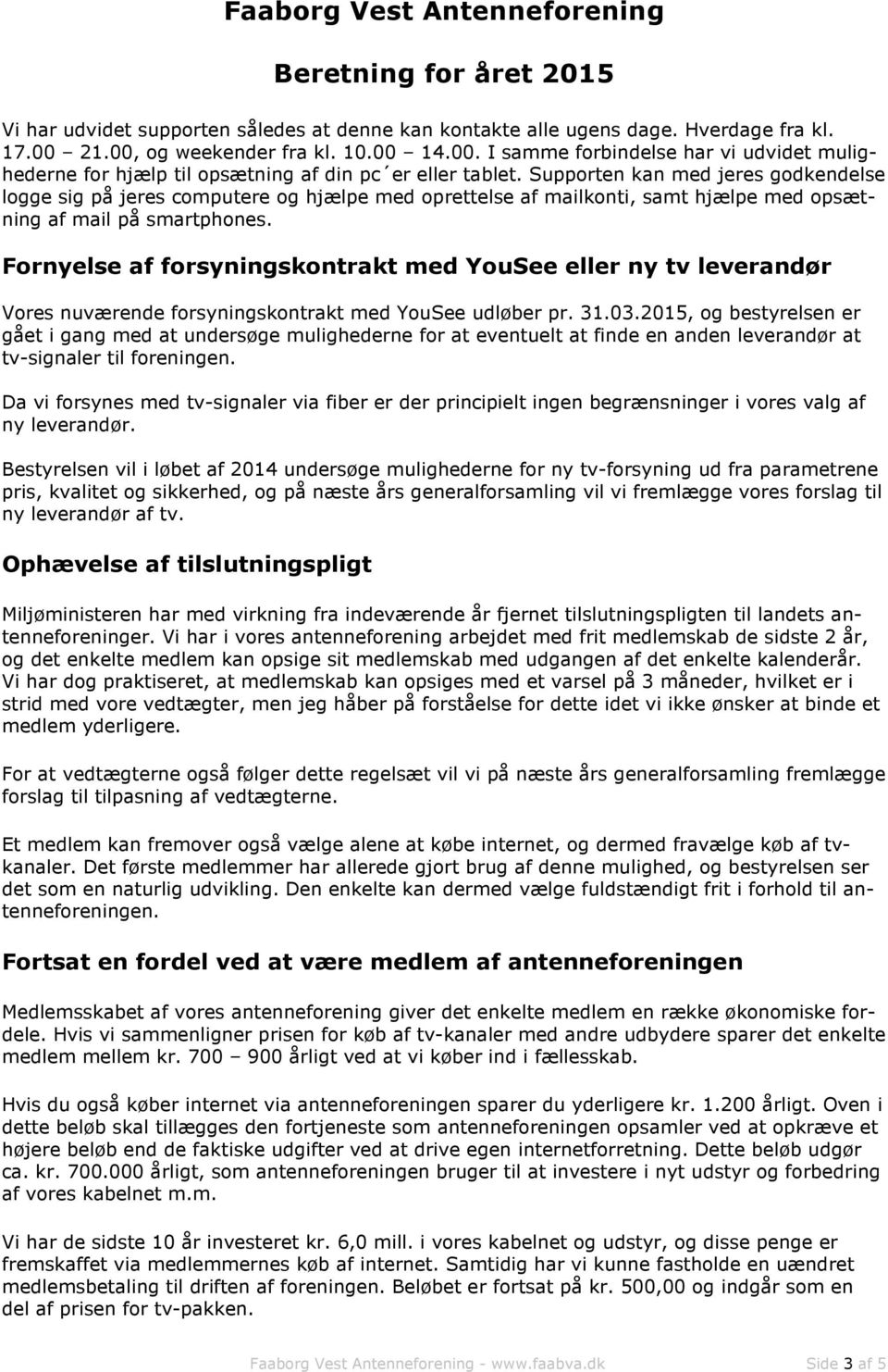 Faaborg Vest Antenneforening. Beretning for året PDF Gratis download