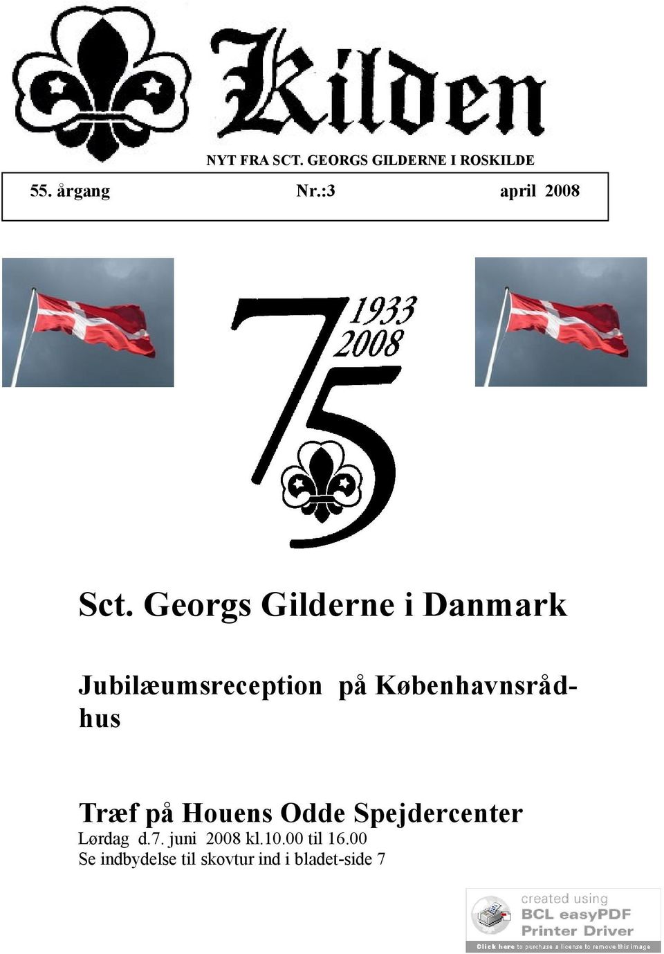 Georgs Gilderne i Danmark Jubilæumsreception på Københavnsrådhus