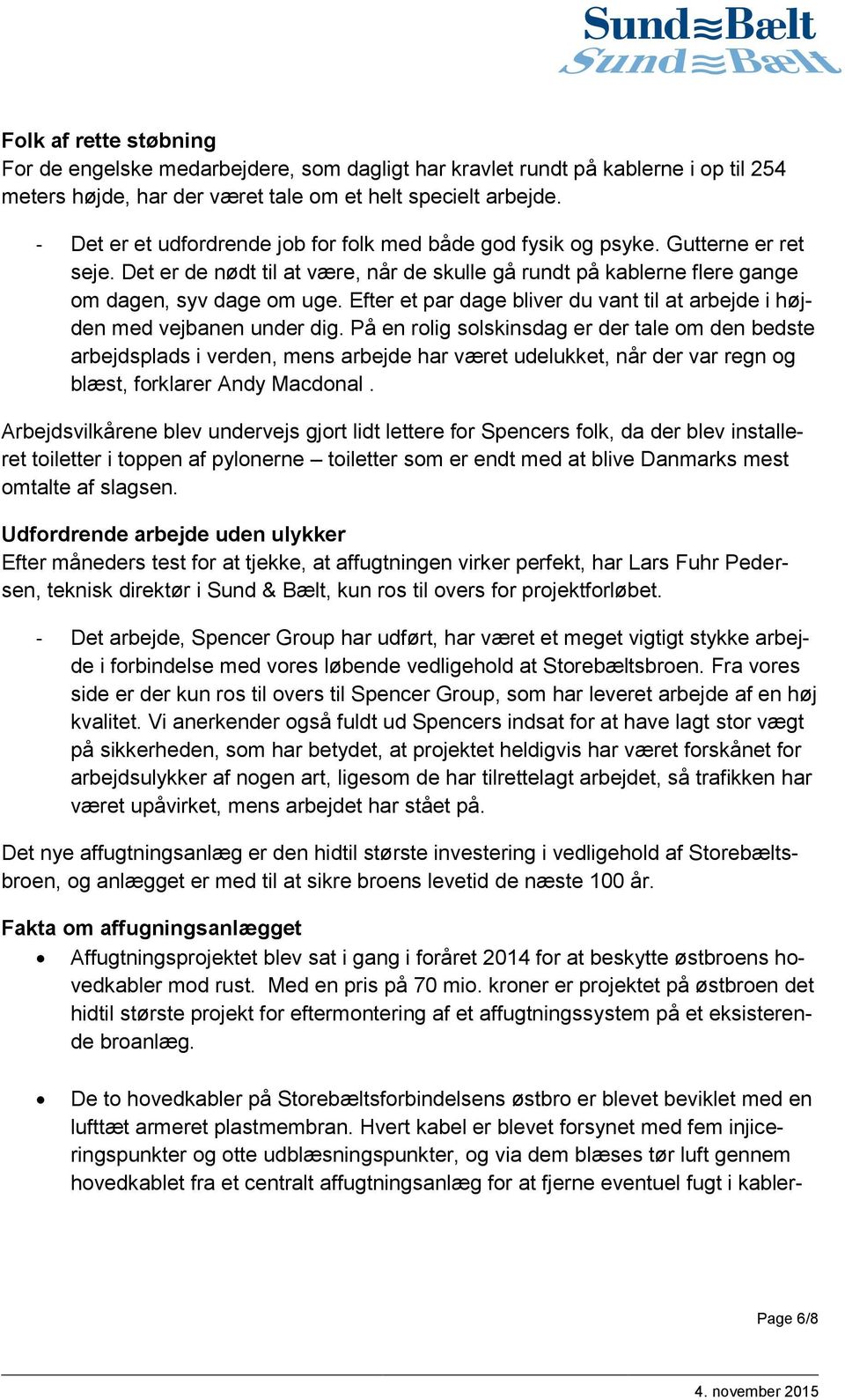 Nyhedsbrev fra Sund & Bælt - PDF Free Download