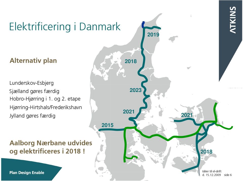 etape Hjørring-Hirtshals/Frederikshavn Jylland gøres færdig 2015