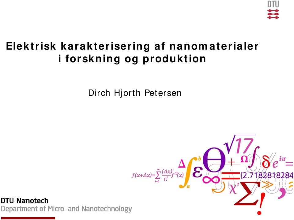 nanomaterialer i