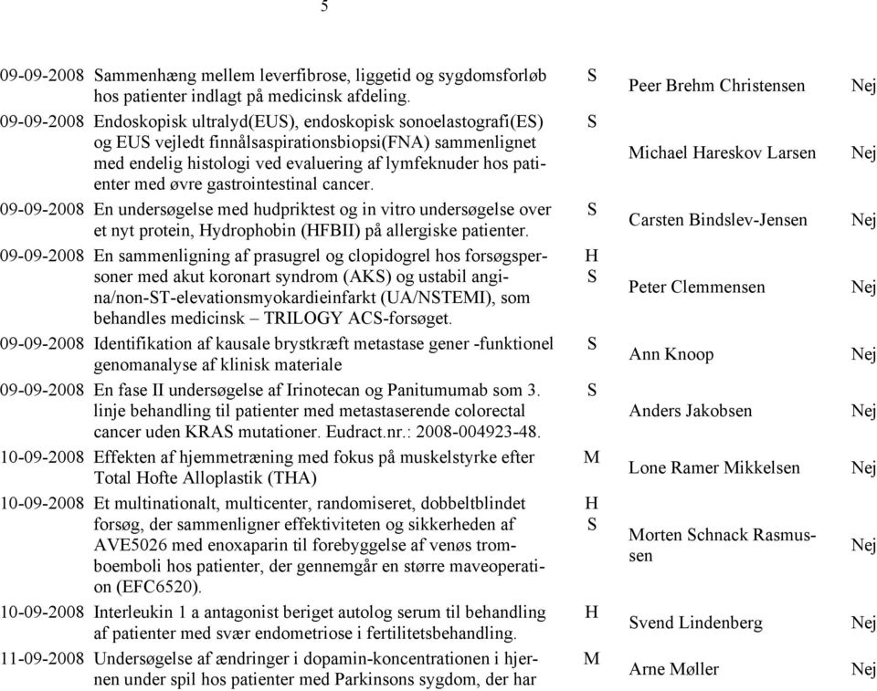 gastrointestinal cancer. 09-09-2008 En undersøgelse med hudpriktest og in vitro undersøgelse over et nyt protein, ydrophobin (FBII) på allergiske patienter.