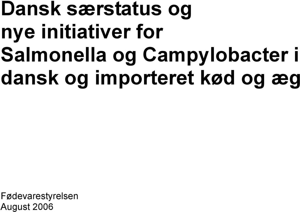 Campylobacter i dansk og