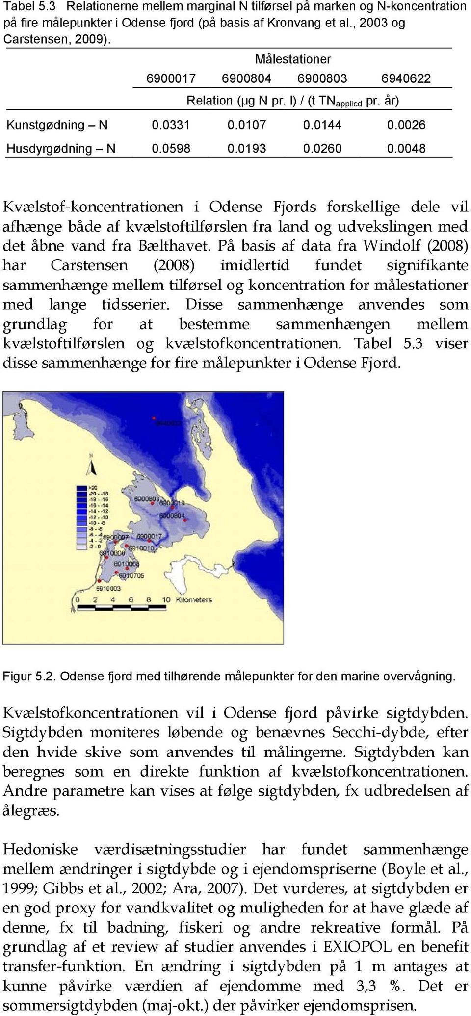 0048 Kvælstof-koncentrationen i Odense Fjords forskellige dele vil afhænge både af kvælstoftilførslen fra land og udvekslingen med det åbne vand fra Bælthavet.