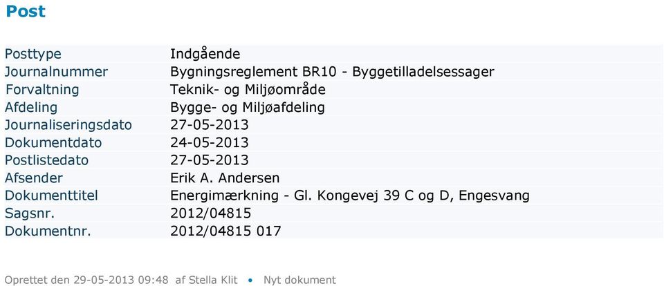 Andersen Dokumenttitel Energimærkning - Gl.